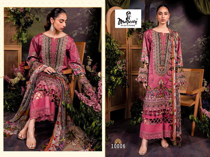 Majesty Bliss line Luxury lawn Cambric Cotton Pakistani Suits Wholesale Shop In Surat